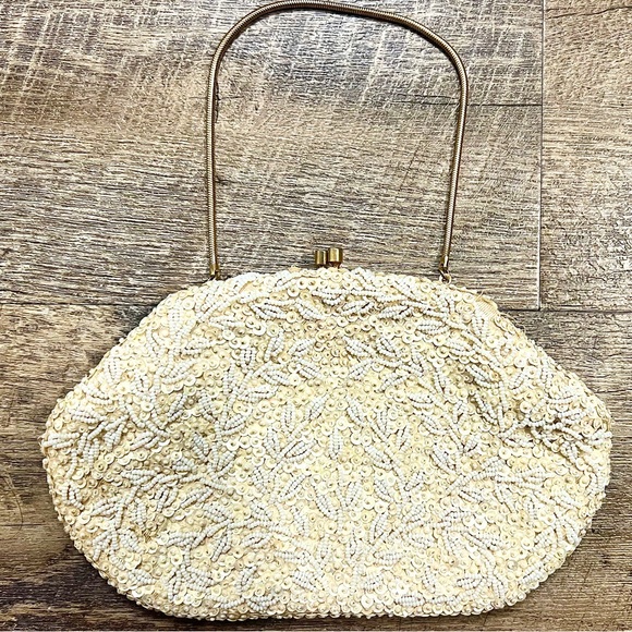 Vintage Beige Clutch